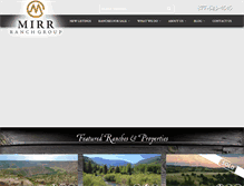 Tablet Screenshot of mirrranchgroup.com